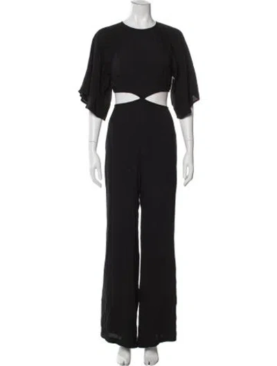 Pre-owned Reformation Crew Neck Jumpsuit W/ Tags In Black