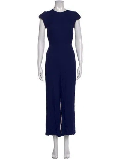 Pre-owned Reformation Crew Neck Jumpsuit W/ Tags In Blue