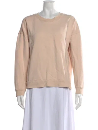 Pre-owned Reformation Crew Neck Long Sleeve Sweatshirt In Neutral