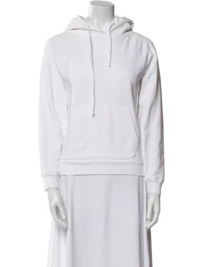 Pre-owned Reformation Crew Neck Long Sleeve Sweatshirt In White