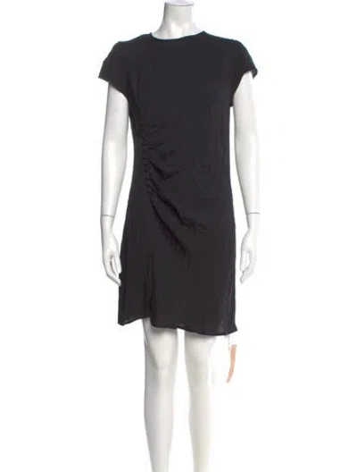 Pre-owned Reformation Crew Neck Mini Dress In Gray