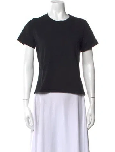 Pre-owned Reformation Crew Neck Short Sleeve T-shirt In Black