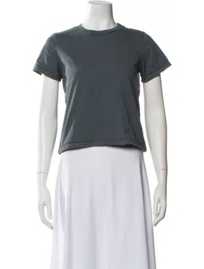 Pre-owned Reformation Crew Neck Short Sleeve T-shirt In Blue