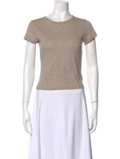 Pre-owned Reformation Crew Neck Short Sleeve T-shirt In Gray