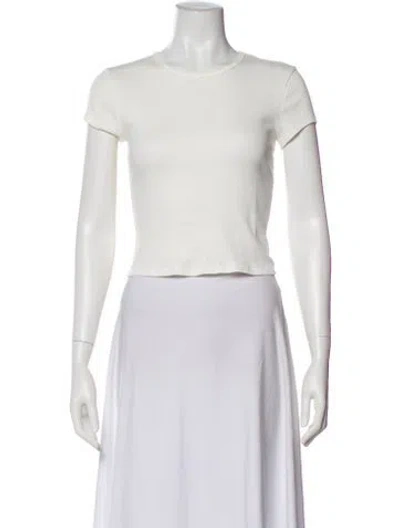 Pre-owned Reformation Crew Neck Short Sleeve T-shirt In Neutral