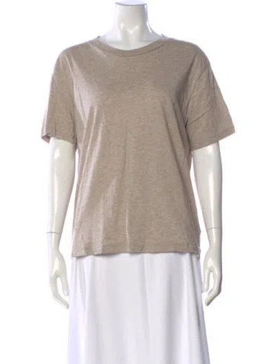 Pre-owned Reformation Crew Neck Short Sleeve T-shirt In Neutral