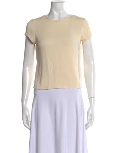 Pre-owned Reformation Crew Neck Short Sleeve T-shirt In Neutral