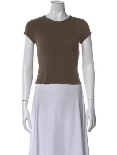 Pre-owned Reformation Crew Neck Short Sleeve T-shirt In Neutral