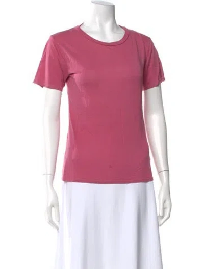 Pre-owned Reformation Crew Neck Short Sleeve T-shirt In Pink