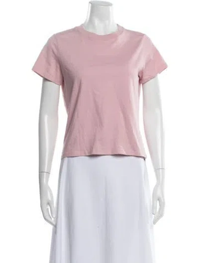 Pre-owned Reformation Crew Neck Short Sleeve T-shirt In Pink