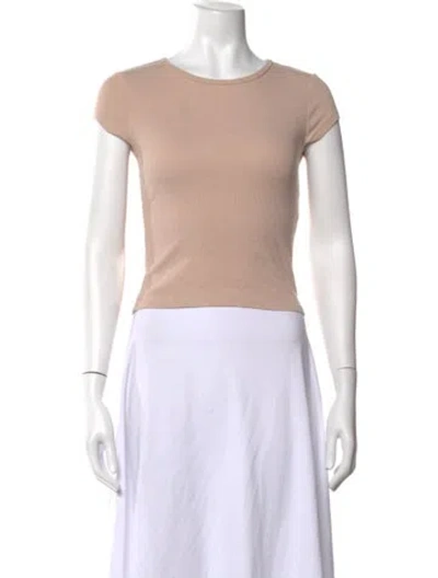 Pre-owned Reformation Crew Neck Short Sleeve T-shirt In Pink