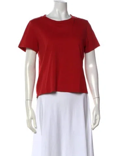 Pre-owned Reformation Crew Neck Short Sleeve T-shirt In Red