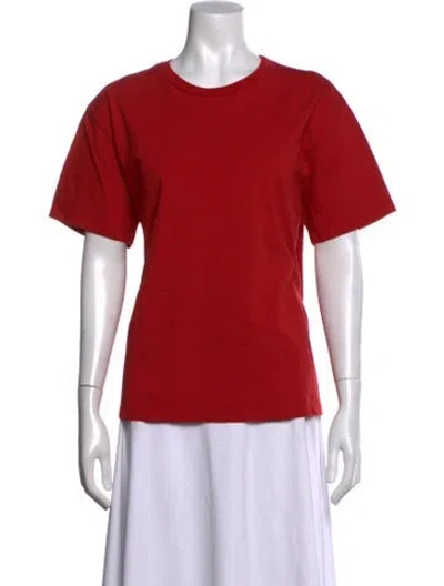 Pre-owned Reformation Crew Neck Short Sleeve T-shirt In Red