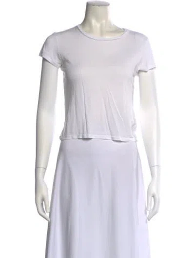 Pre-owned Reformation Crew Neck Short Sleeve T-shirt In White