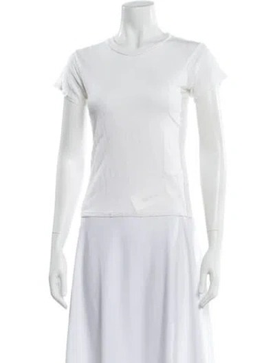 Pre-owned Reformation Crew Neck Short Sleeve T-shirt In White
