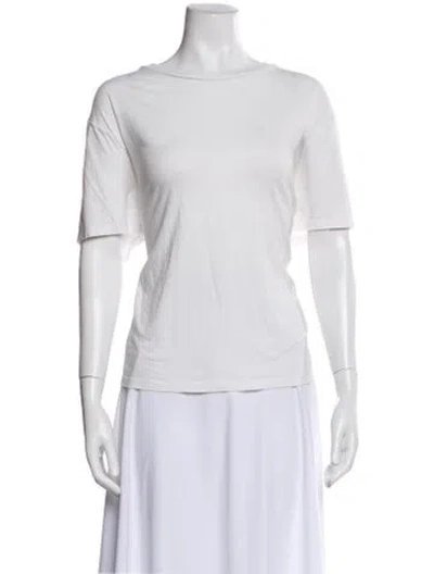 Pre-owned Reformation Crew Neck Short Sleeve T-shirt In White