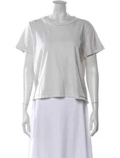 Pre-owned Reformation Crew Neck Short Sleeve T-shirt In White