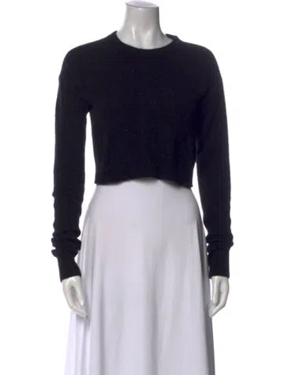 Pre-owned Reformation Crew Neck Sweater In Black