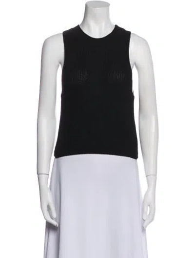 Pre-owned Reformation Crew Neck Sweater In Black