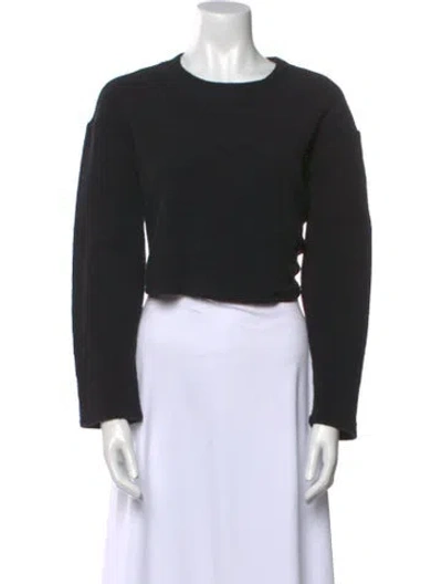Pre-owned Reformation Crew Neck Sweater In Black