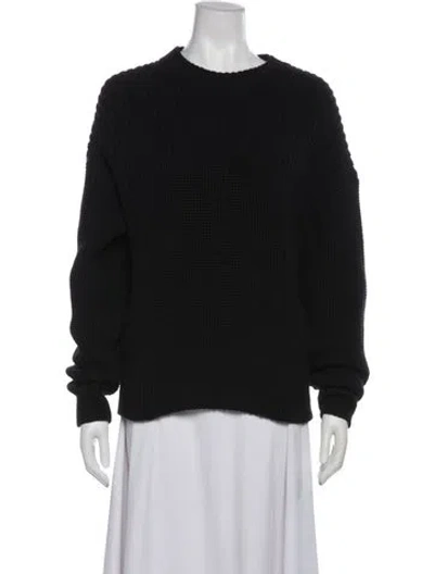 Pre-owned Reformation Crew Neck Sweater In Black