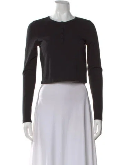 Pre-owned Reformation Crew Neck Sweater In Black