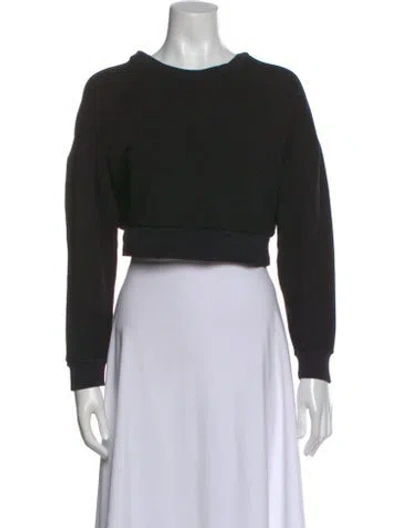 Pre-owned Reformation Crew Neck Sweater In Black
