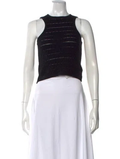 Pre-owned Reformation Crew Neck Sweater In Black