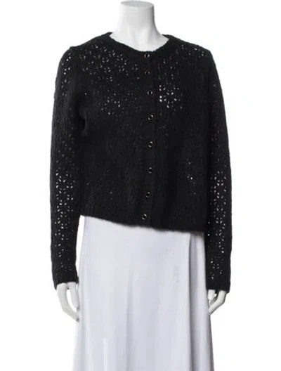 Pre-owned Reformation Crew Neck Sweater In Black