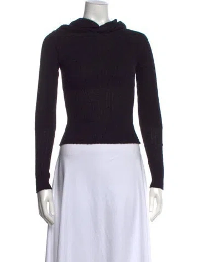 Pre-owned Reformation Crew Neck Sweater In Black