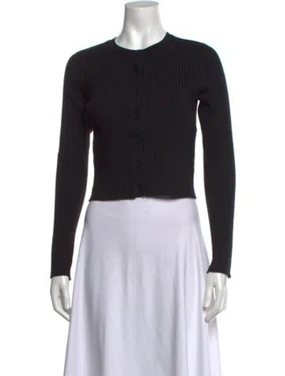 Pre-owned Reformation Crew Neck Sweater In Black
