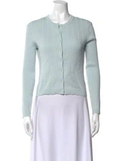 Pre-owned Reformation Crew Neck Sweater In Blue