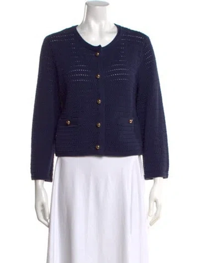 Pre-owned Reformation Crew Neck Sweater In Blue