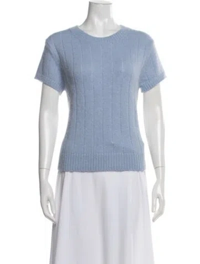 Pre-owned Reformation Crew Neck Sweater In Blue