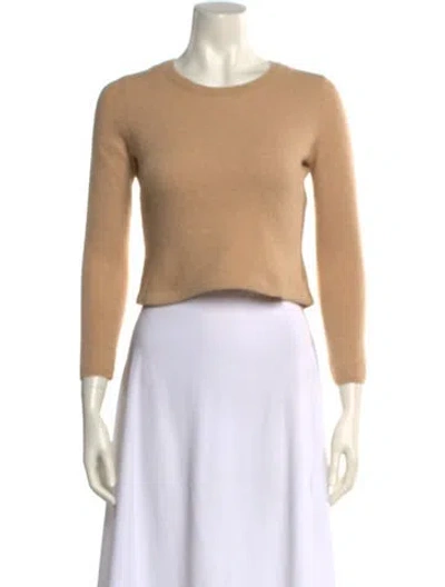 Pre-owned Reformation Crew Neck Sweater In Brown