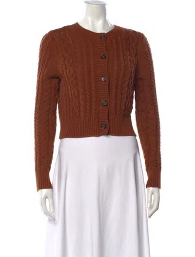 Pre-owned Reformation Crew Neck Sweater In Brown