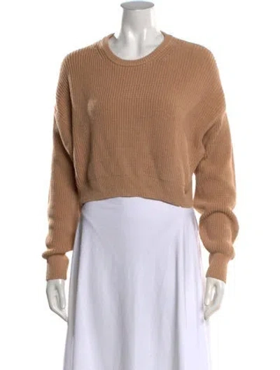 Pre-owned Reformation Crew Neck Sweater In Brown