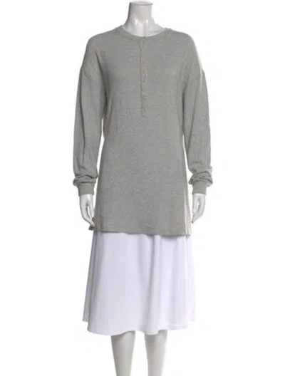 Pre-owned Reformation Crew Neck Sweater In Gray