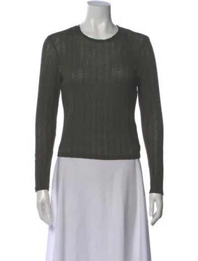 Pre-owned Reformation Crew Neck Sweater In Green