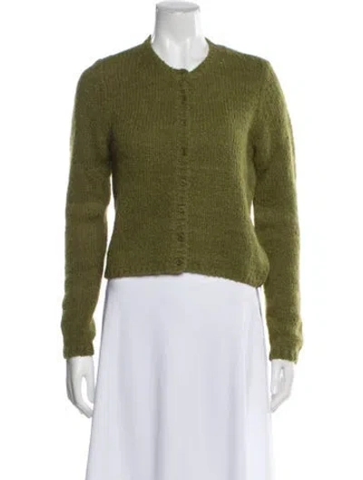Pre-owned Reformation Crew Neck Sweater In Green