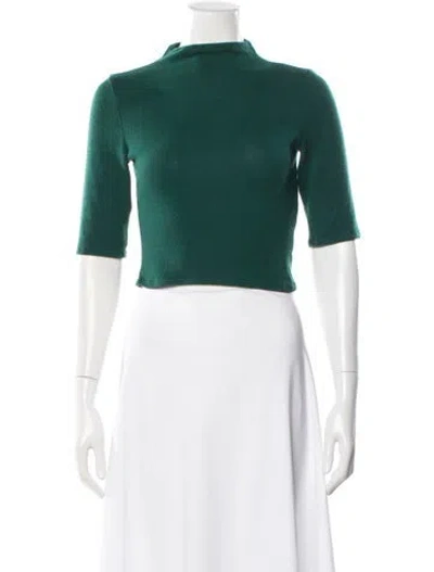 Pre-owned Reformation Crew Neck Sweater In Green