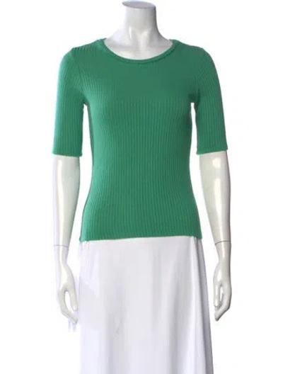 Pre-owned Reformation Crew Neck Sweater In Green
