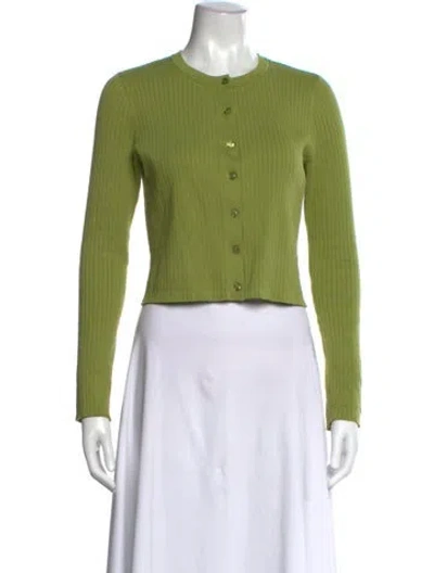 Pre-owned Reformation Crew Neck Sweater In Green