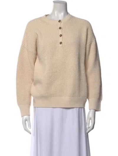 Pre-owned Reformation Crew Neck Sweater In Neutral