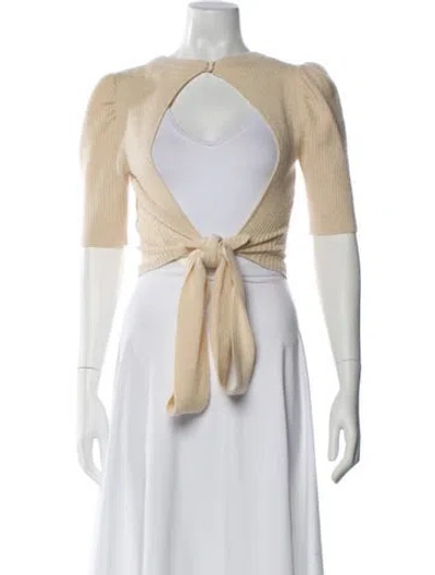 Pre-owned Reformation Crew Neck Sweater In Neutral