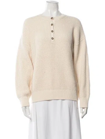 Pre-owned Reformation Crew Neck Sweater In Neutral