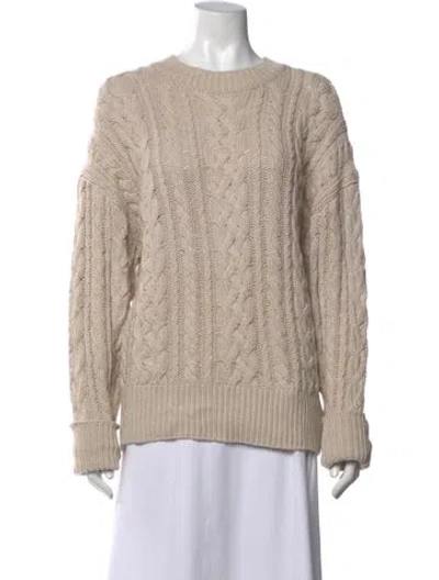 Pre-owned Reformation Crew Neck Sweater In Neutrals