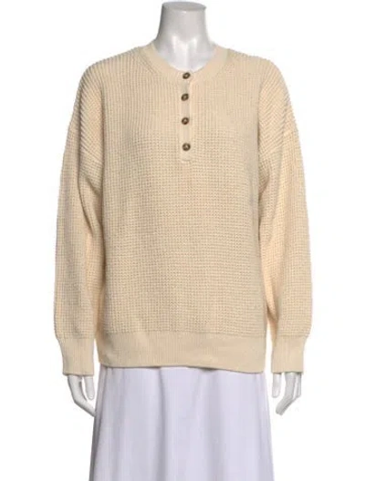 Pre-owned Reformation Crew Neck Sweater In Neutrals