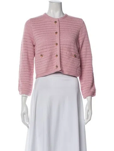 Pre-owned Reformation Crew Neck Sweater In Pink