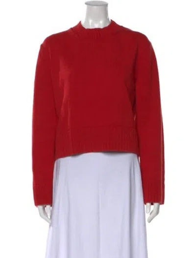 Pre-owned Reformation Crew Neck Sweater In Red
